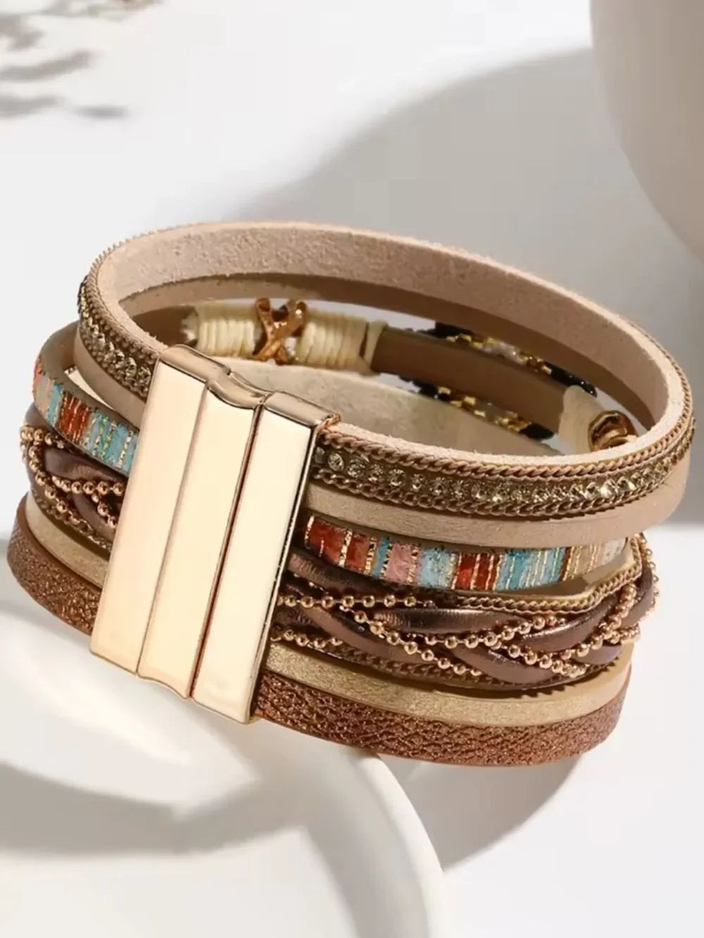 LEATHER BOHO BRACELET - Picture 4 of 4